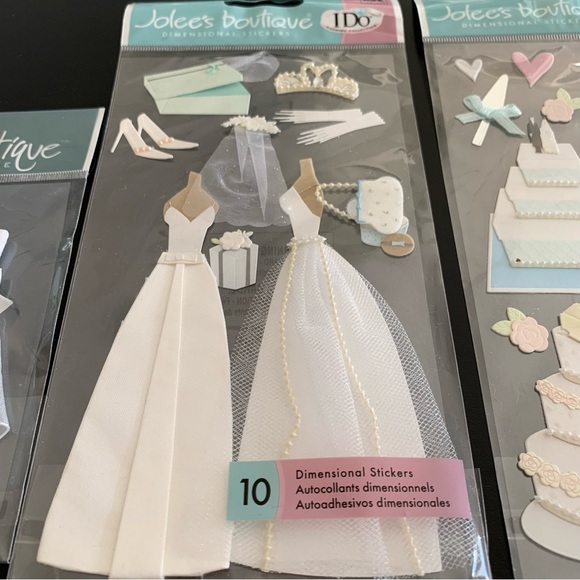 Jolee’s Boutique Scrapbook wedding theme 3D stickers - Picture 9 of 10